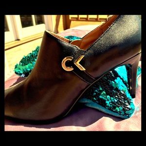 CK Black Booties w/ Zipper